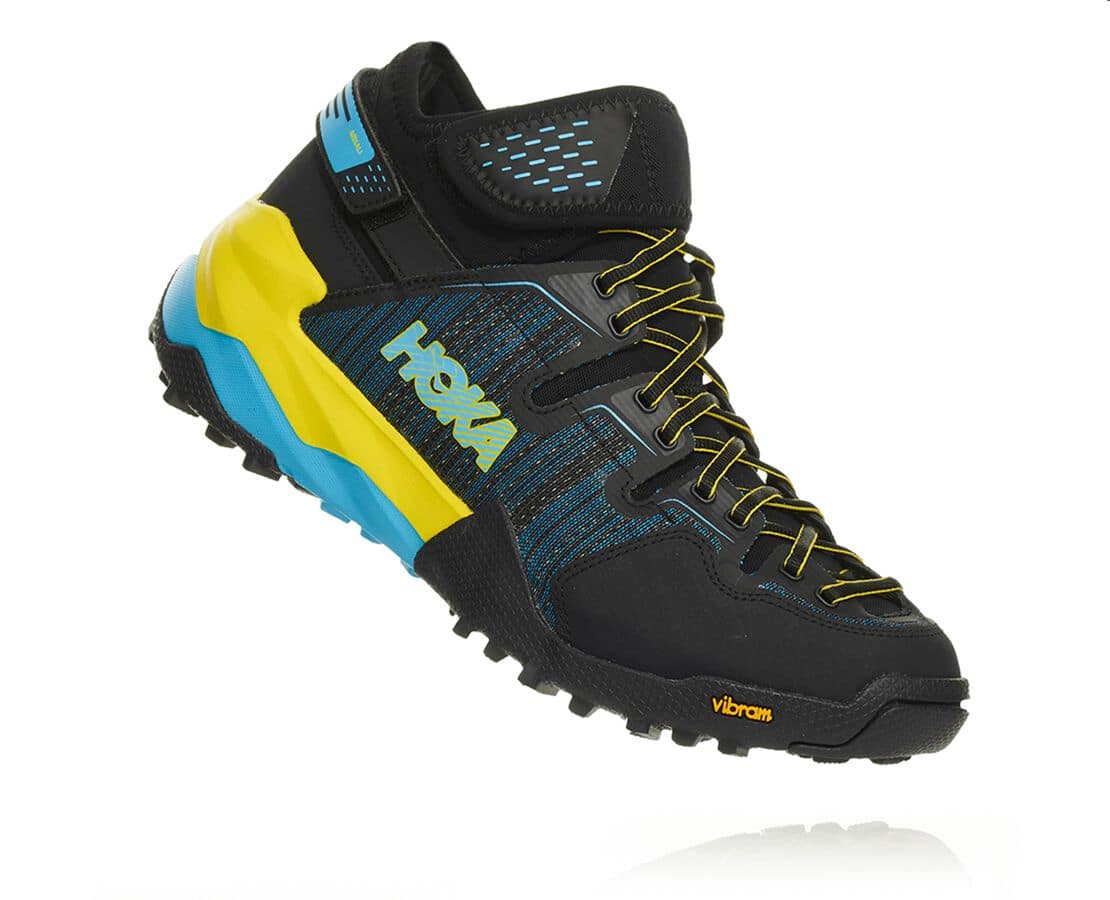 Pantofi Alergare Trail Hoka One One Arkali Barbati - Negrii / Albastri | Romania TOGD74938